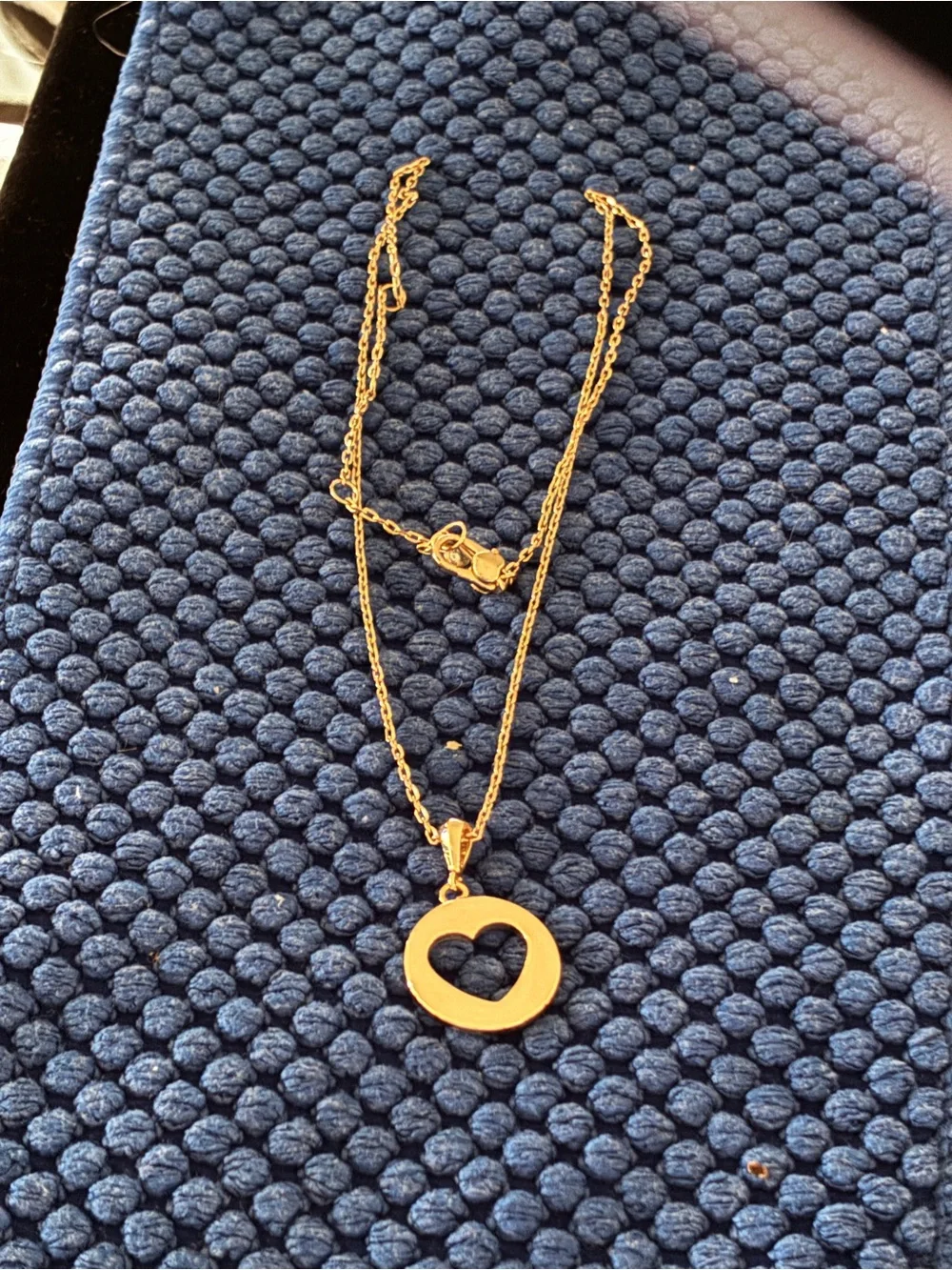 Kate Spade Gold Heart Cutout Pendant Necklace